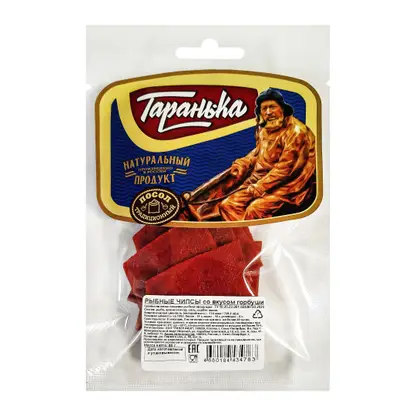 Изображение товара Рыбные чипсы Тарань-Ка со вкусом горбуши сушено-вяленые 50г