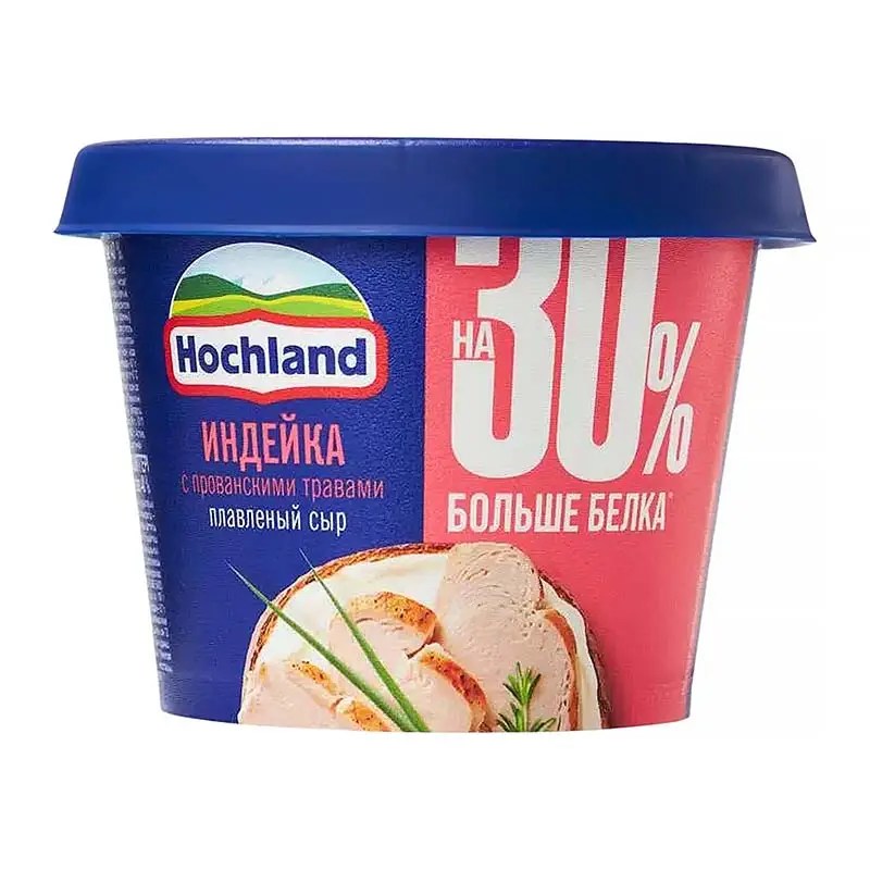 Изображение товара Плавленый сыр со вкусом Индейка с травами Hochland 230г