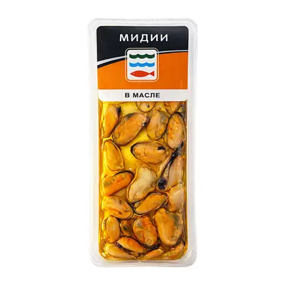 Изображение товара Мидии в масле 150г