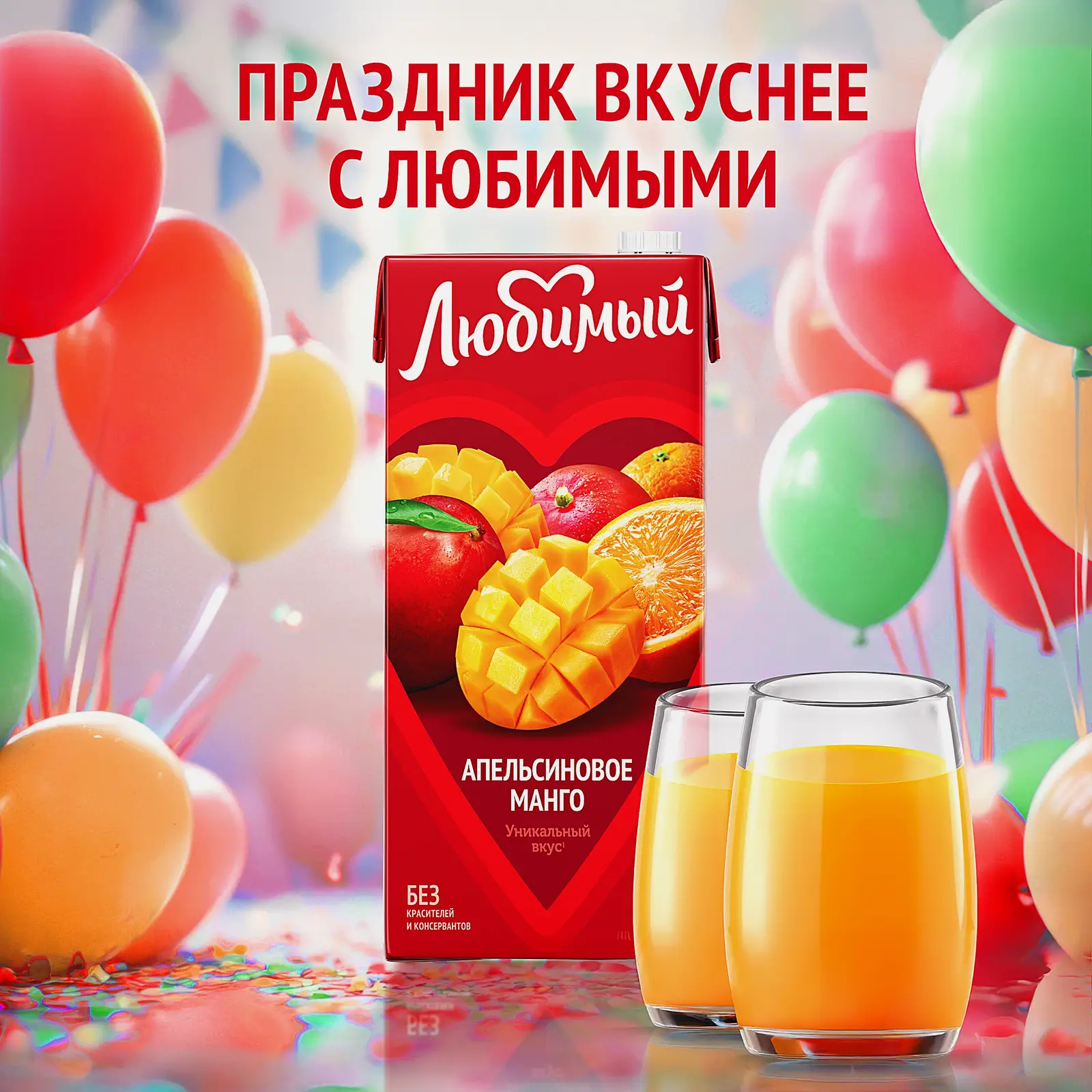 Напиток Любимый Апельсиновое манго 1.93л - фото 2 Напиток Любимый Апельсиновое манго 1.93л - фото 2