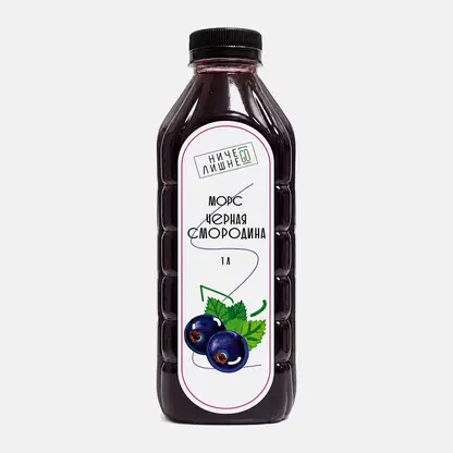Морс из черной смородины 1л