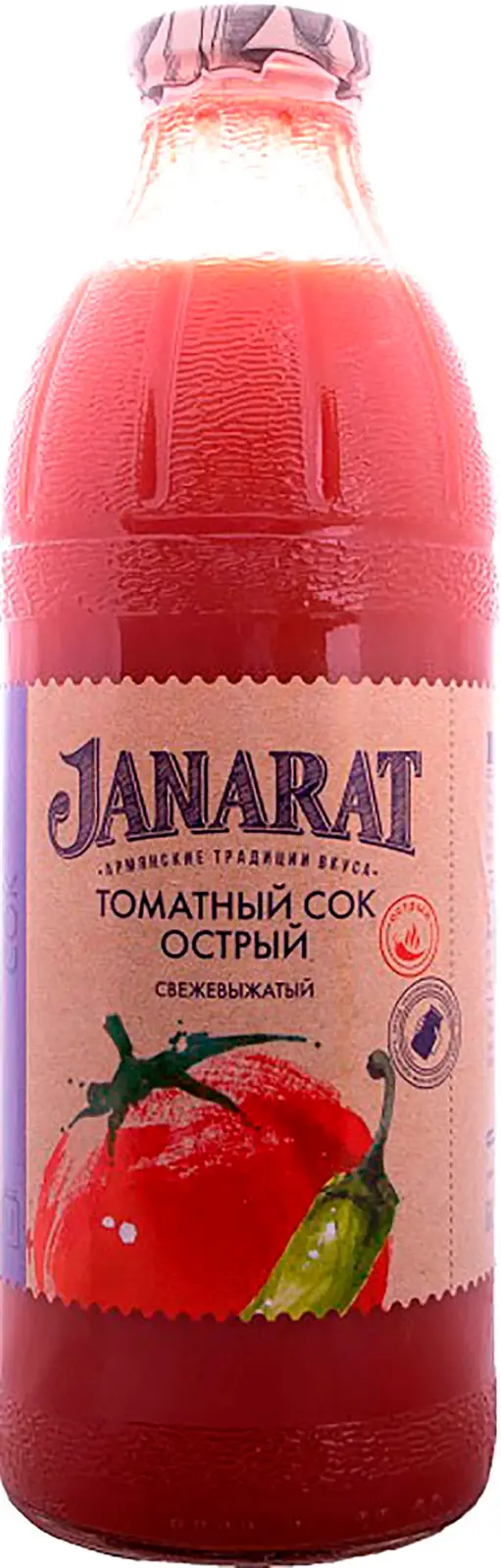 Сок Janarat Томатный острый 1л — в каталоге на сайте сети Магнит | Краснодар