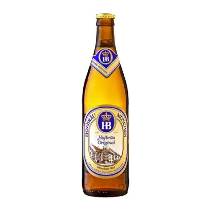Светлое пиво пшеничное фильтрованное пастеризованное Hofbrau Original 5.1% 500мл