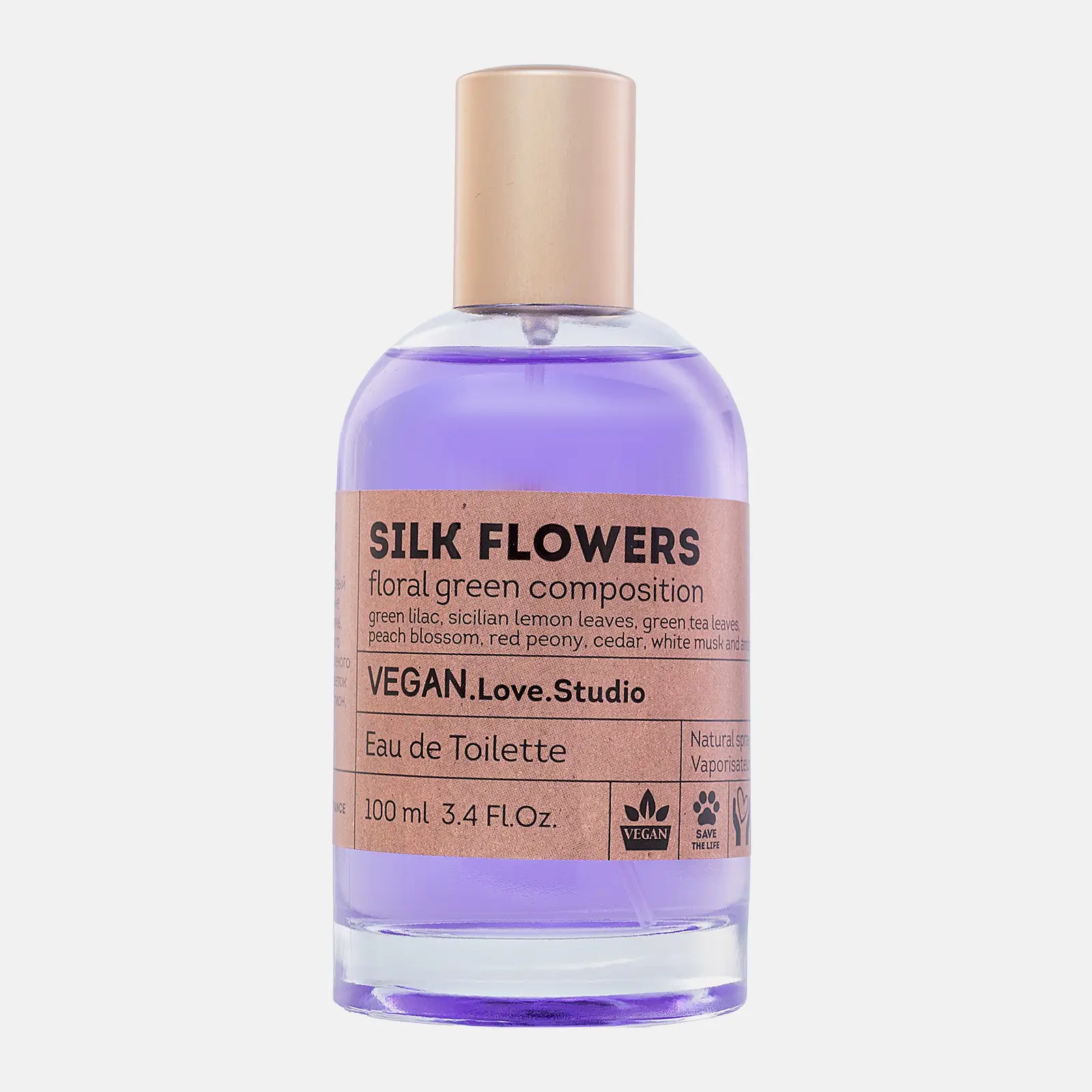 Туалетная вода Silk Flowers Vegan Love Studio женская 100мл