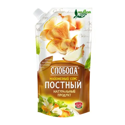Изображение товара Майонезный соус Слобода Постный 56% 200мл