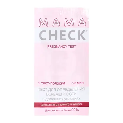 Изображение товара Тест для определения беременности Mama Check 1шт