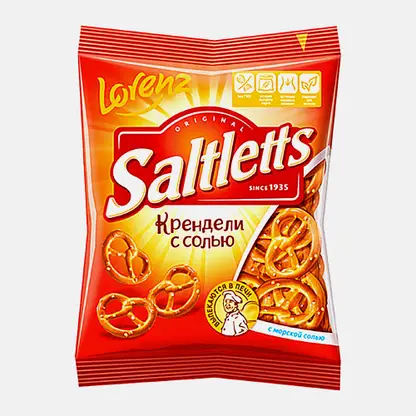 Мини-крендели с солью классические Saltletts 60г