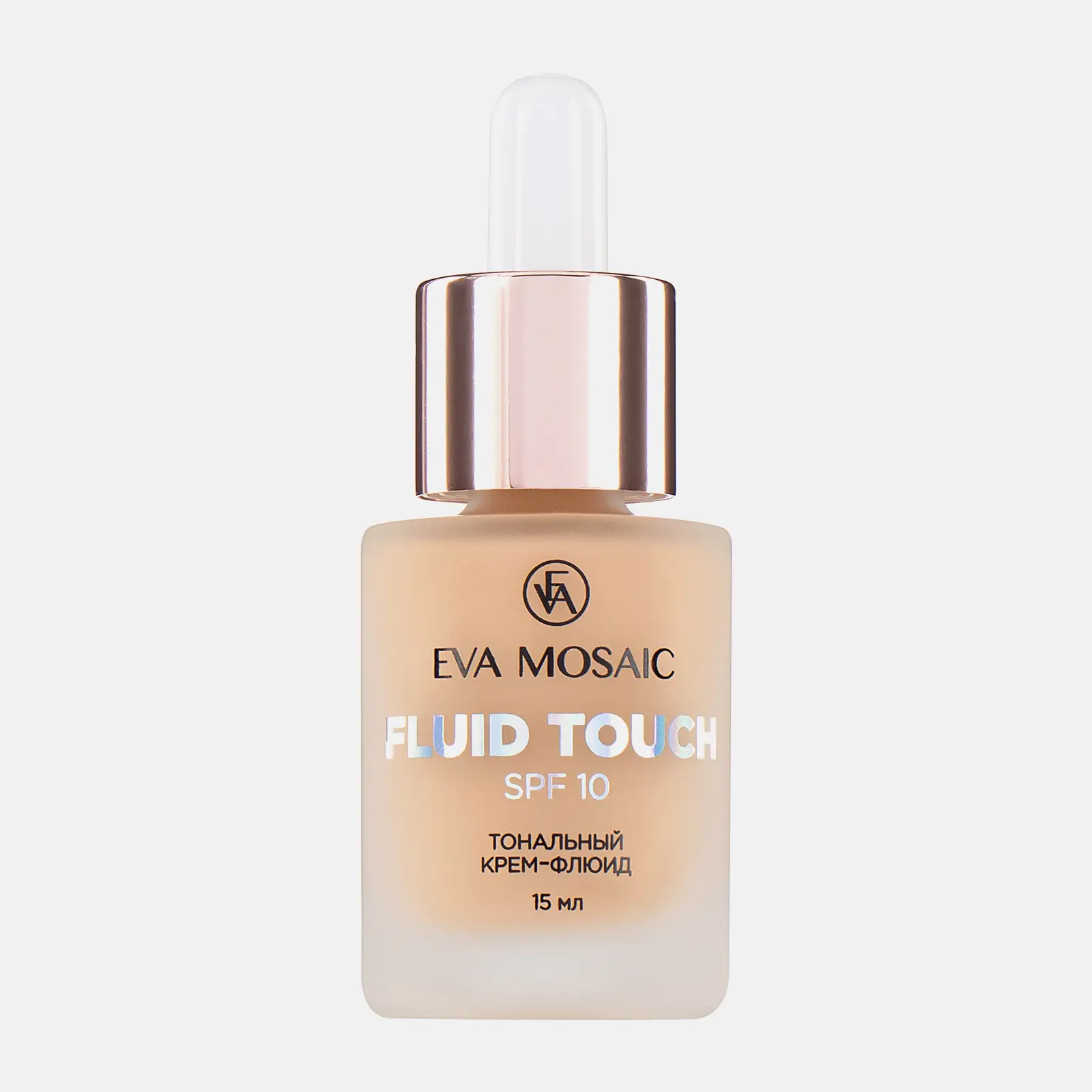 Тональный крем-флюид Eva Mosaiс Fluid Touch тон 02 Светло-бежевый