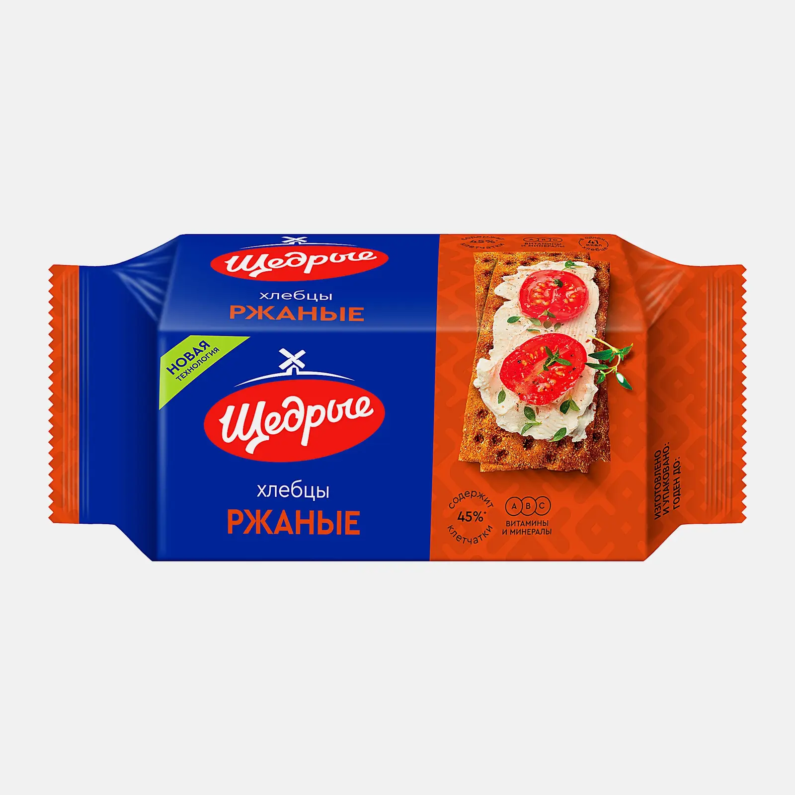 Изображение товара Хлебцы Щедрые ржаные 100г натуральный классический вкус без химии