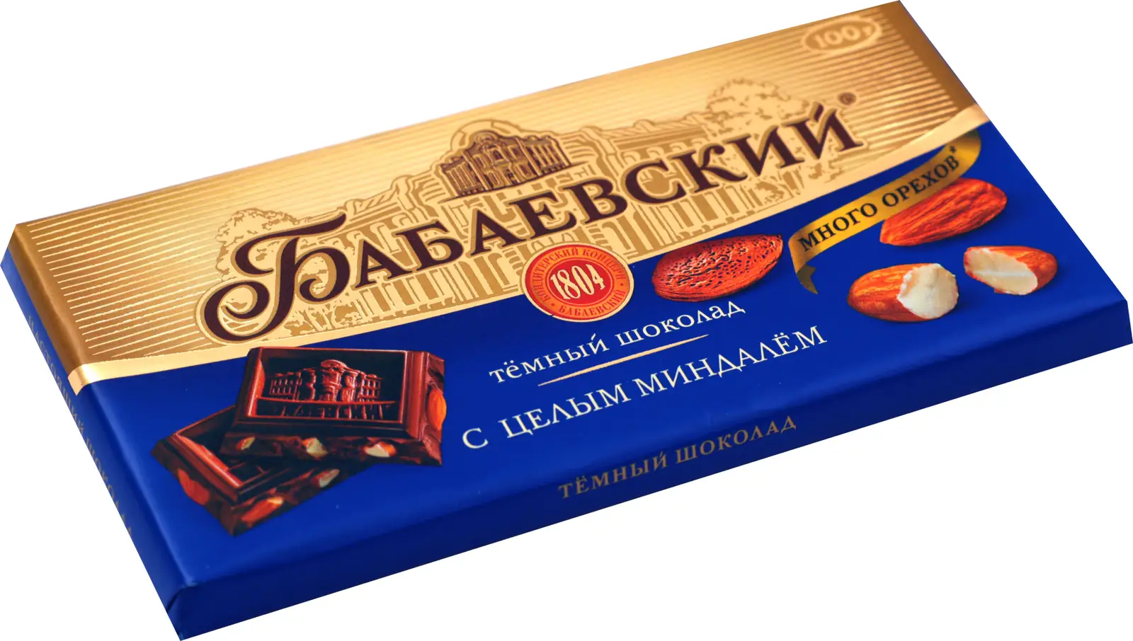 Шоколад Бабаевский с миндалем 55% 90г — в каталоге на сайте сети Магнит |  Краснодар