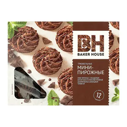 Изображение товара Мини-пирожные Трюфельные Baker House 240г