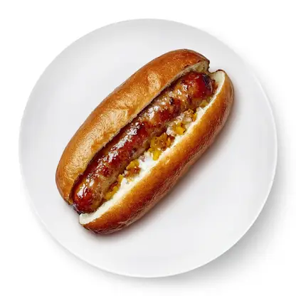 Изображение товара Хот-дог пшеничный с говяжьей сосиской и микс-начинкой Магнит 180 г