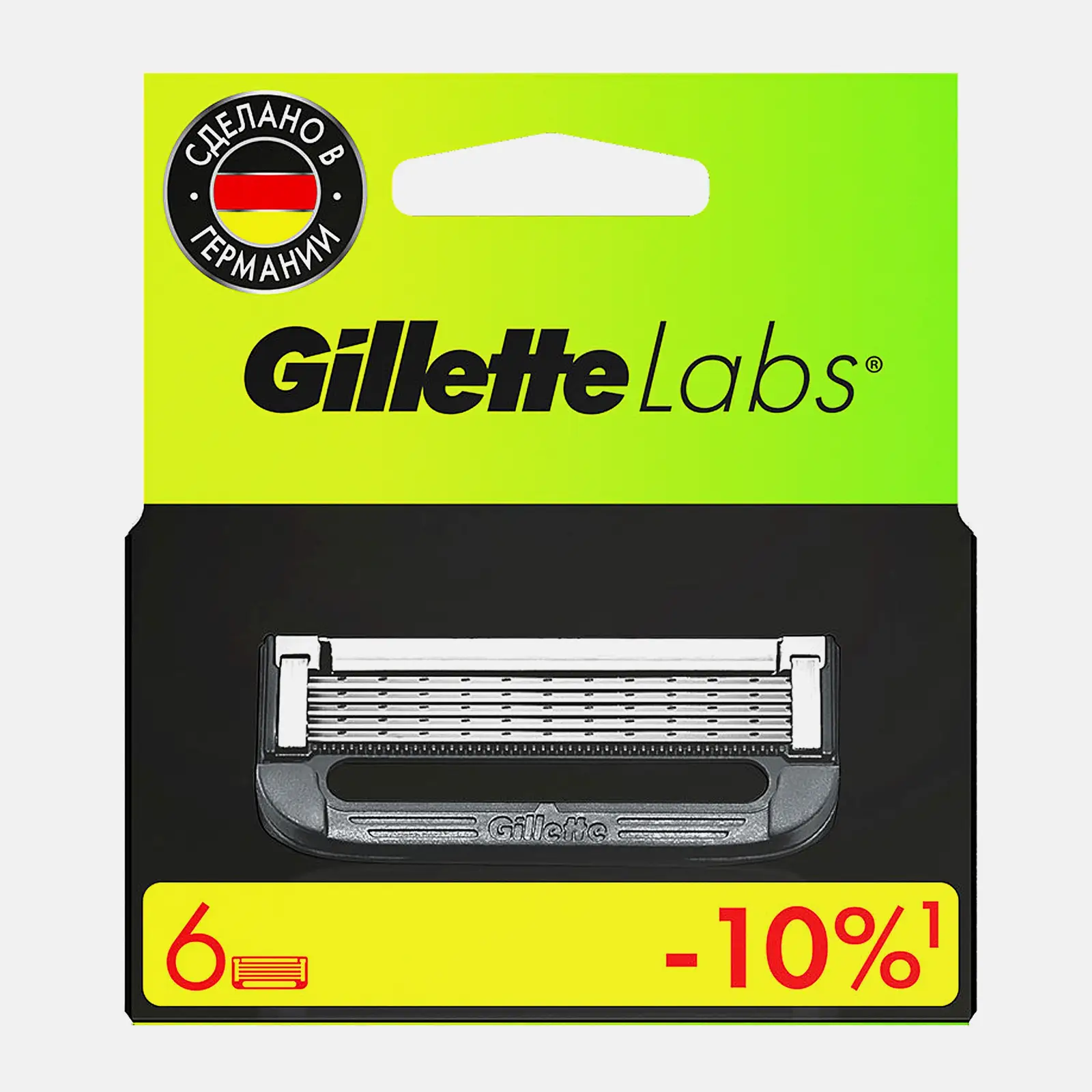 Сменные кассеты для бритвы Labs Gillette 6шт Сменные кассеты для бритвы Labs Gillette 6шт