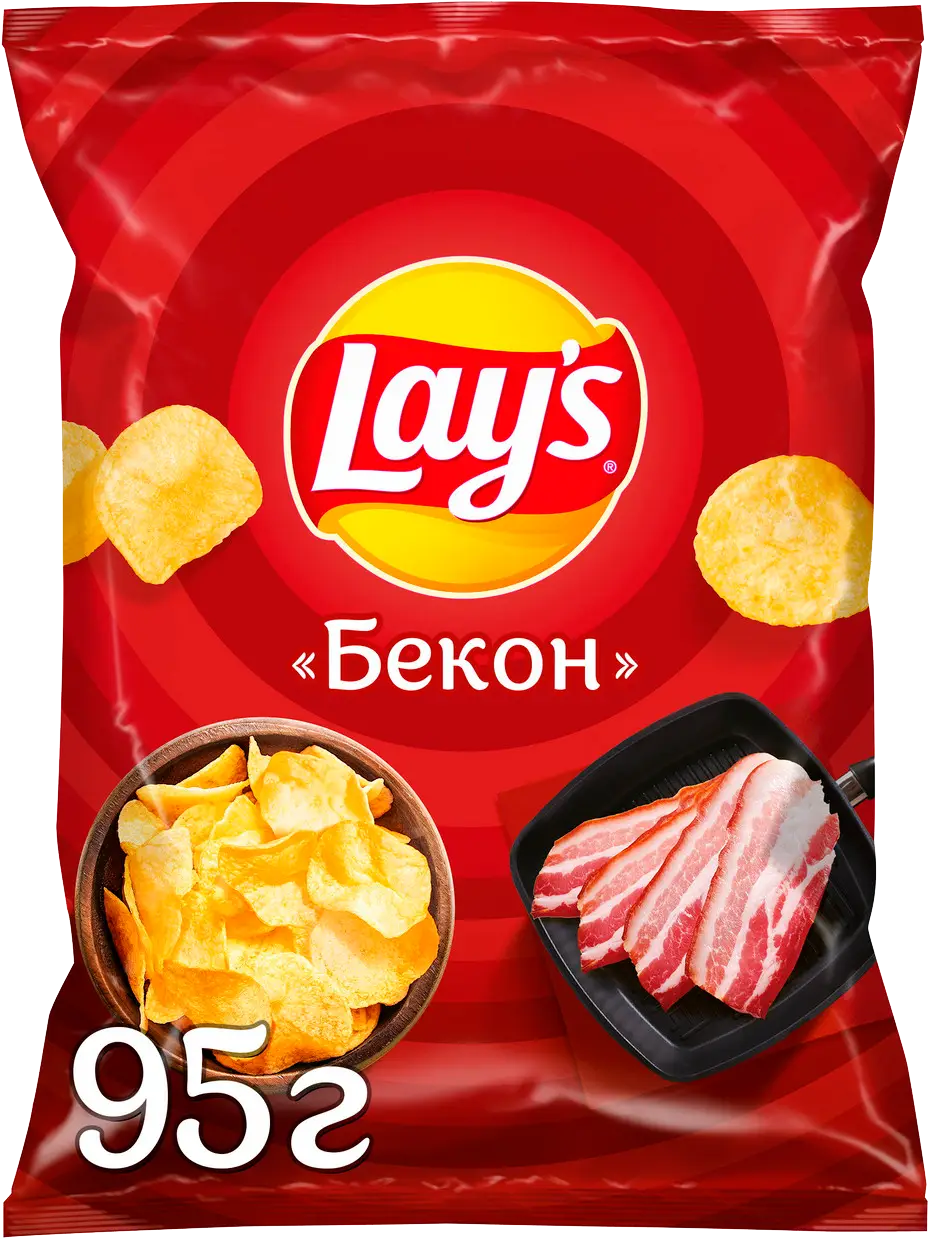 Чипсы Lays картофельные Бекон 95г - Магнит-Продукты