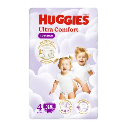 Изображение товара Подгузники-трусики Huggies Ultra Comfort 9-14кг 38шт