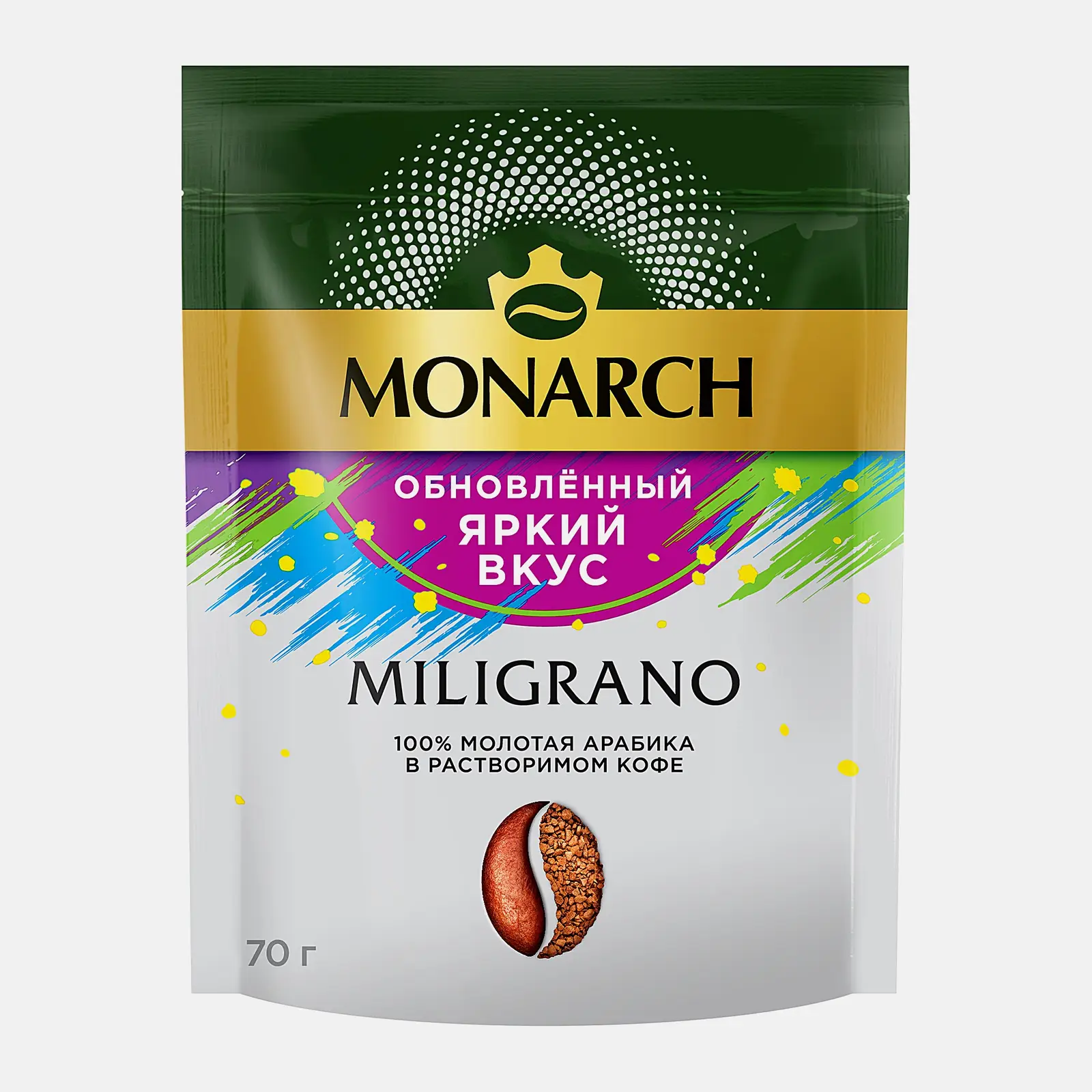Кофе растворимый Monarch Milligrano натуральный 70г