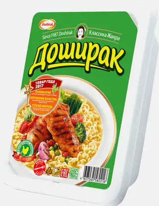Лапша Доширак быстрого приготовления курица с перцем 90г