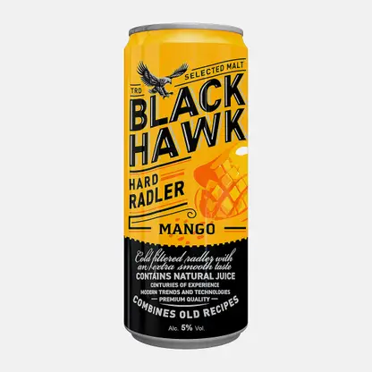Пивной напиток со вкусом манго Black Hawk 5% 430мл