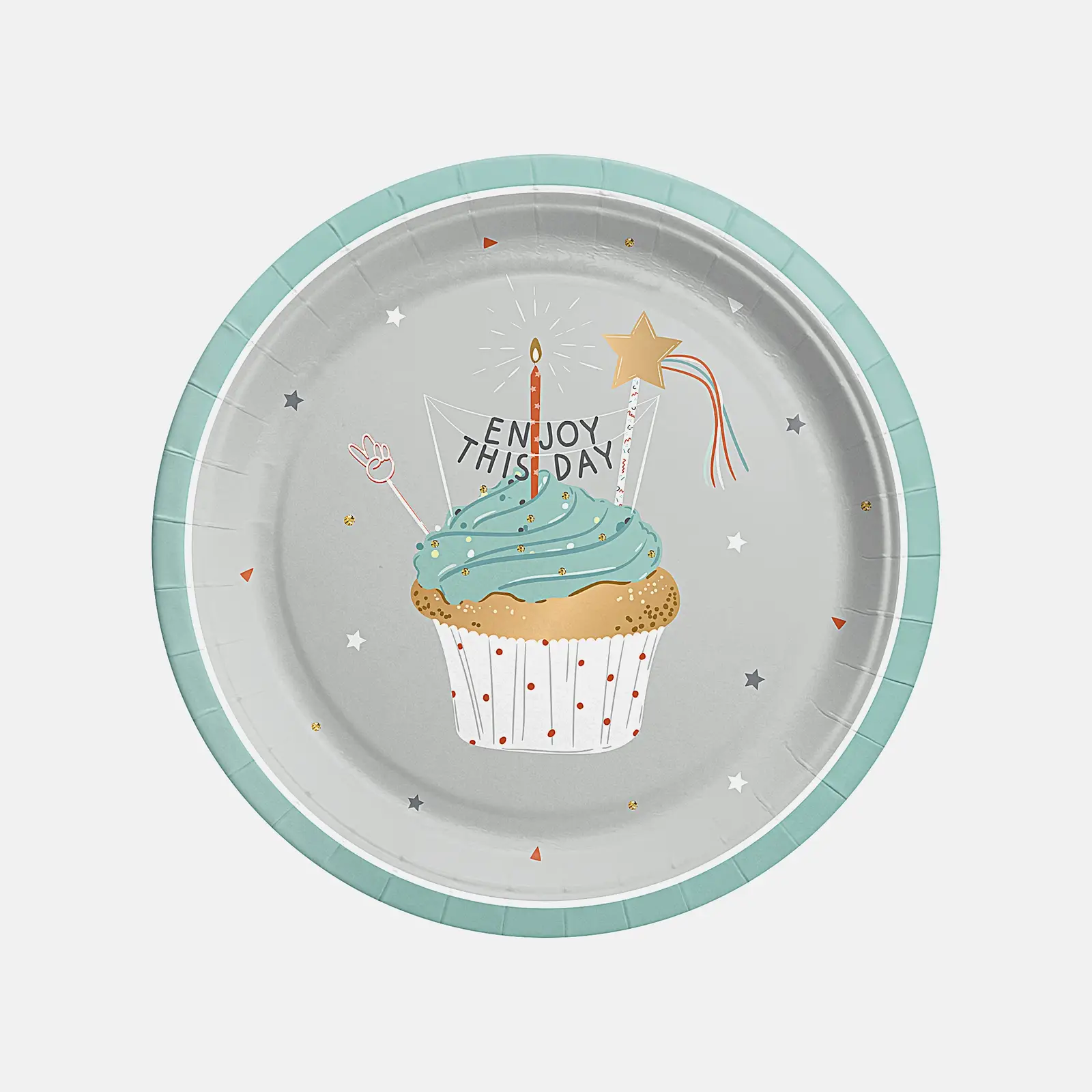 Тарелки картонные Пакетико Party 18см 6шт