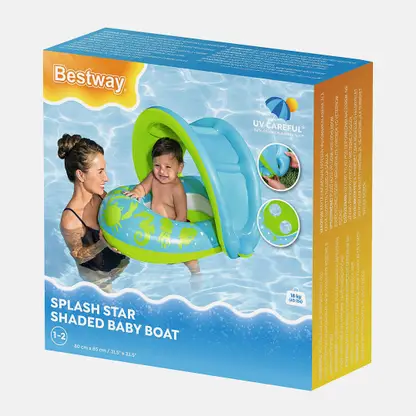 Надувной круг для плавания с тентом Bestway в ассортименте