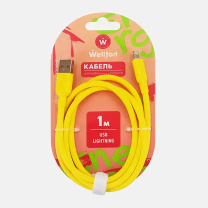 Кабель USB-8 Pin 2А Wellfort силикон 1м