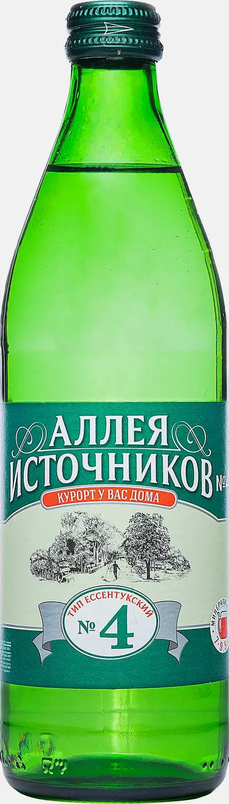 Газированная вода №4 минеральная лечебная Аллея Источников 500мл