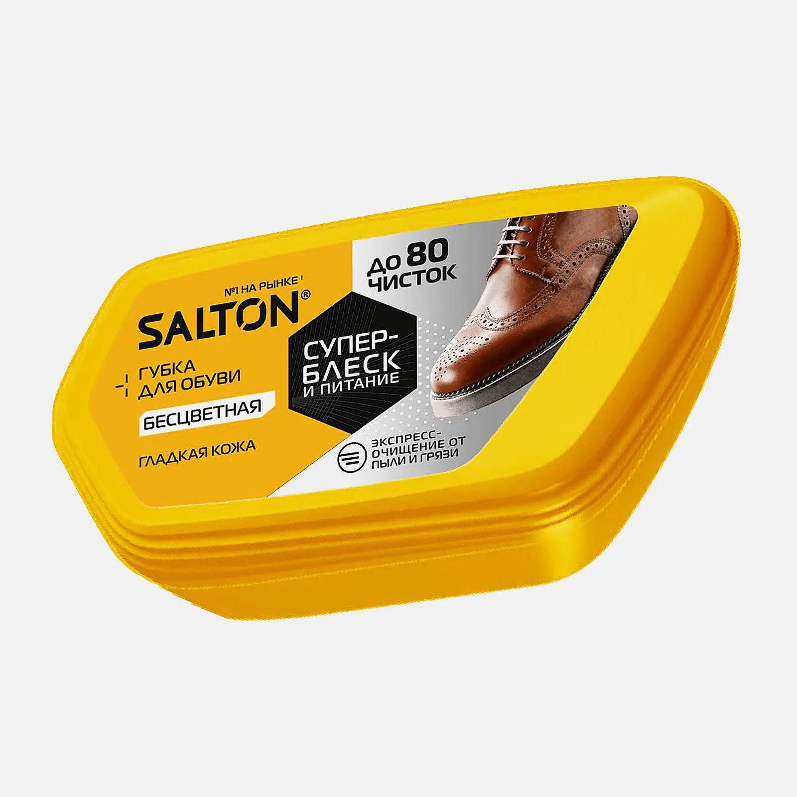 Губка для обуви Salton для гладкой кожи бесцветная