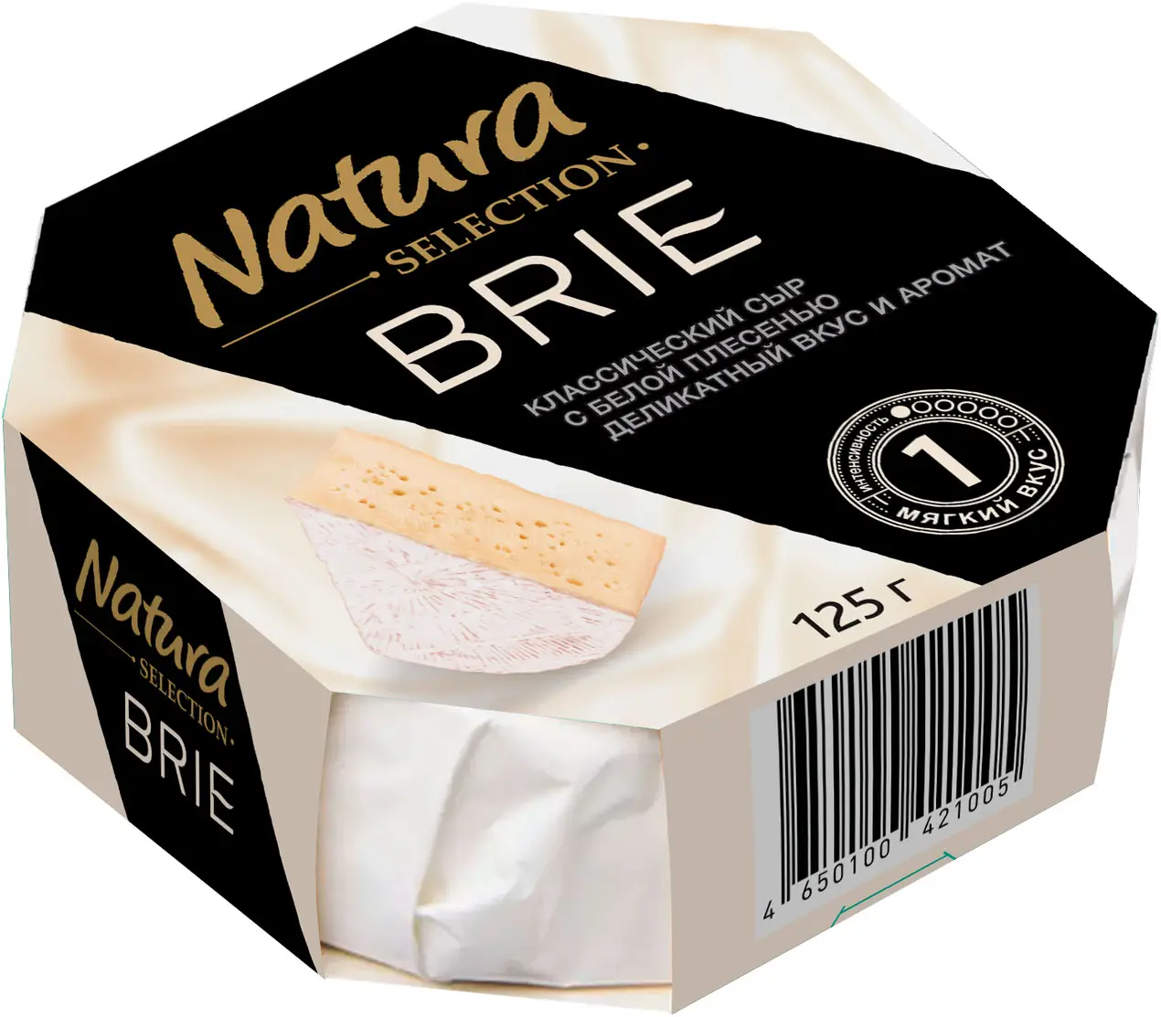 Сыр Natura Selection Brie с белой плесенью 60% 125г — в каталоге на сайте  сети Магнит | Краснодар