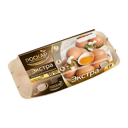 Изображение товара Яйца куриные Роскар ПФ Экстра С0 10шт