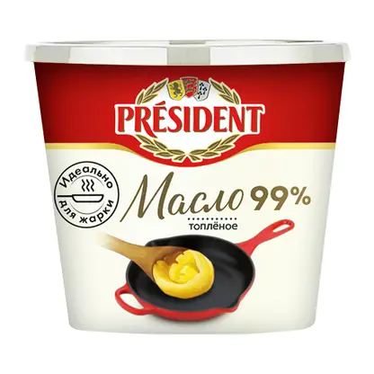 Изображение товара Масло President топленое 99% 200г