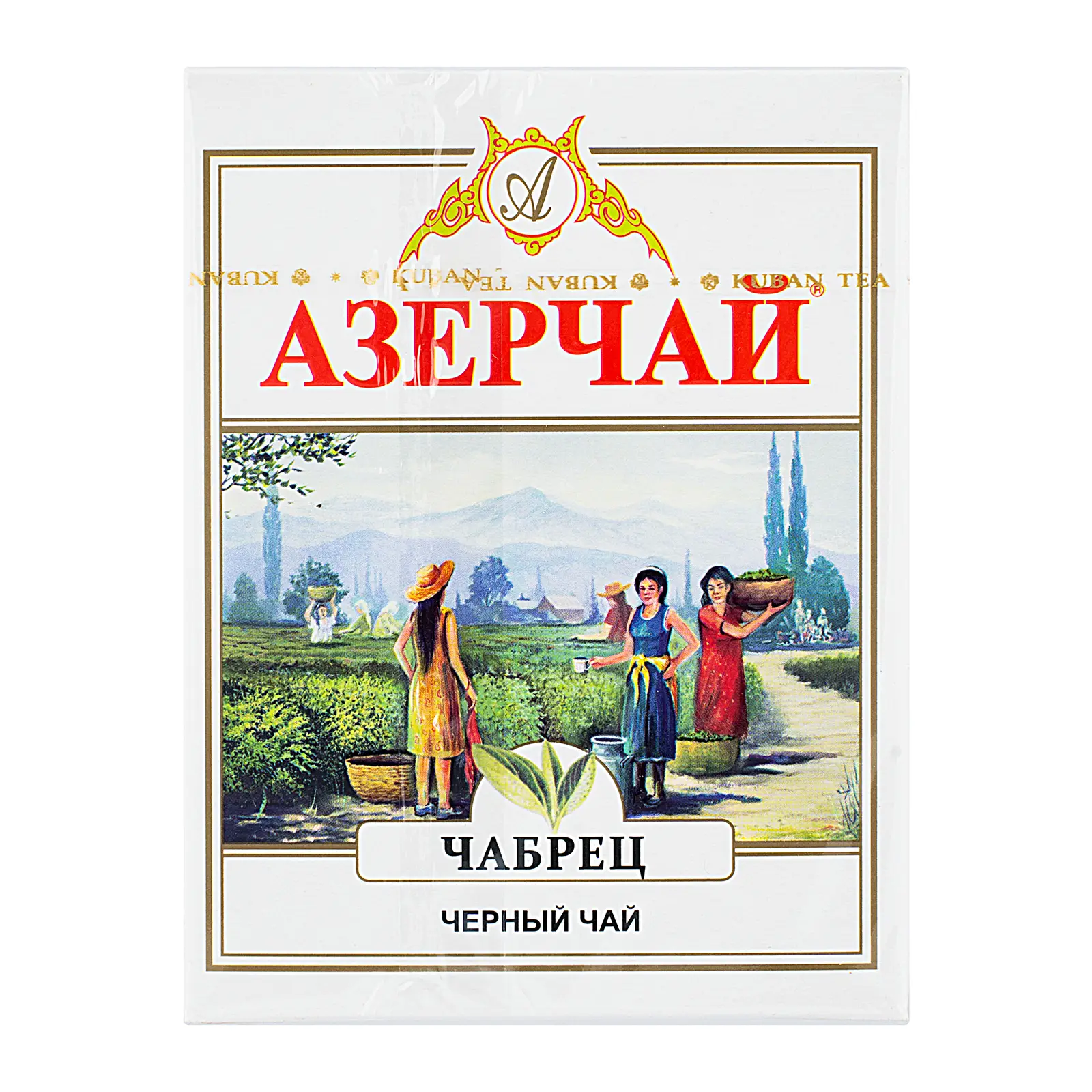 Изображение товара Чай черный Азерчай с чабрецом 100 г - насыщенный и ароматный напиток высшего сорта