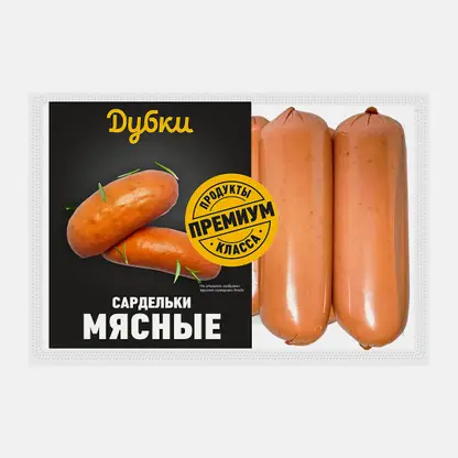 Сардельки Мясные Дубки 370г
