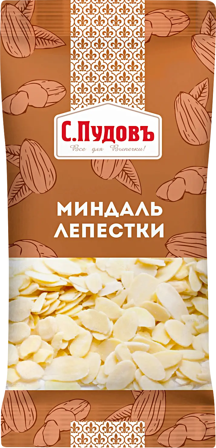 Декор для выпечки С.Пудовъ миндаль лепестки 20г - Магнит-Продукты