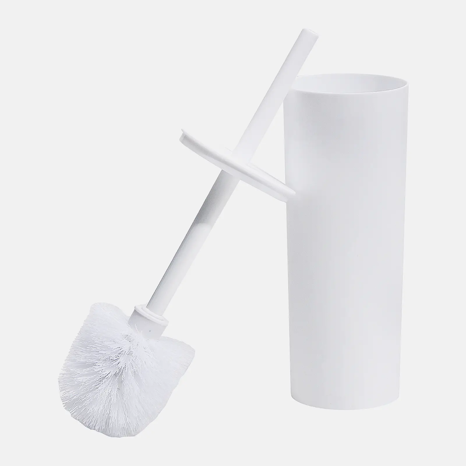 Ершик для унитаза Wellfort белый пластиковый