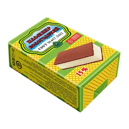 Изображение товара Мороженое Вологодский пломбир брикет на вафлях 90г