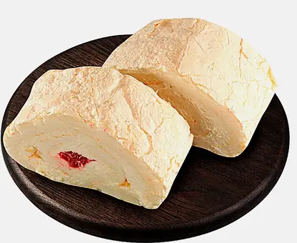 Рулет меренговый с сырным кремом