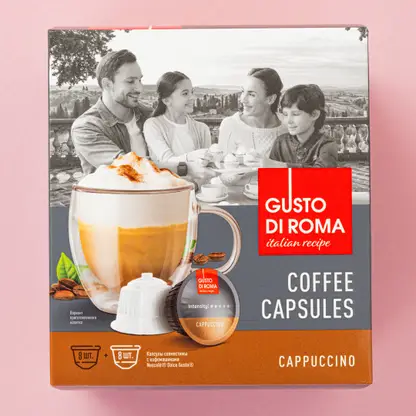 Изображение товара Кофе в капсулах Gusto Di Roma Капучино Dolce Gusto 16шт 144г
