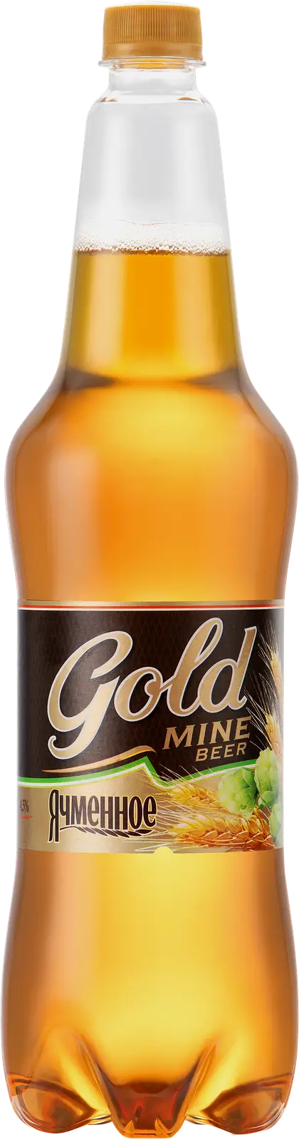 Изображение товара Пиво Gold Mine Beer Ячменное светлое пастеризованное 4.5% 1.15л
