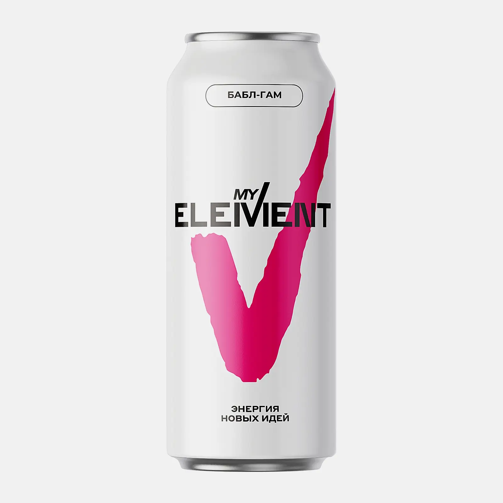 Изображение товара Энергетический напиток My Element бабл-гам 450 мл для бодрости и энергии