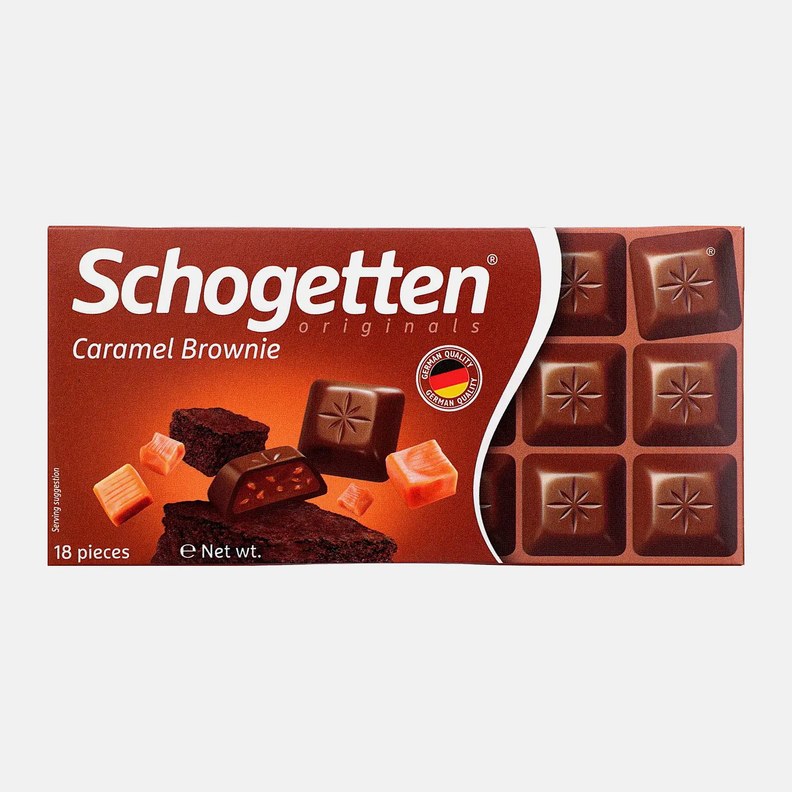 Шоколад Молочный Caramel Brownie Schogetten 100г