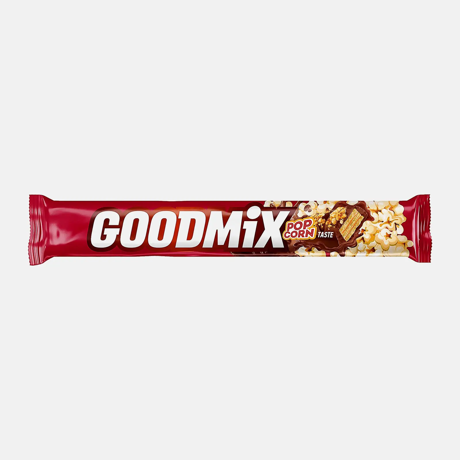Шоколадный батончик хрустящая вафля попкорн Goodmix 45г