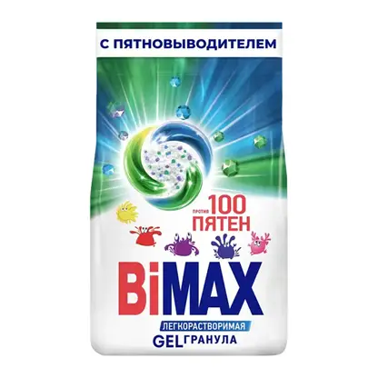 Изображение товара Стиральный порошок Bimax 100 пятен автомат 3кг