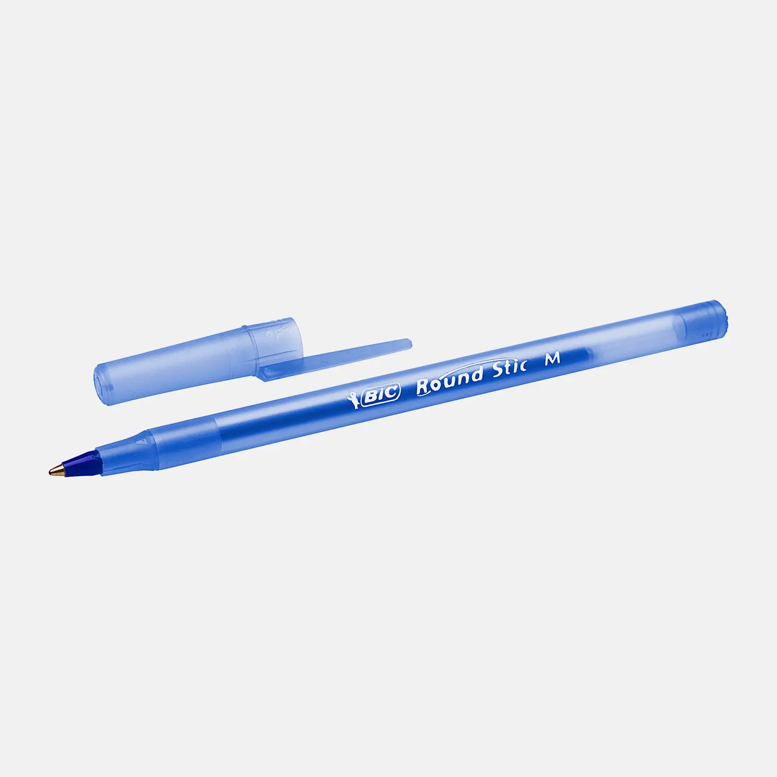 Набор шариковых ручек Bic Round Stic Classic синие 4шт - фото 5