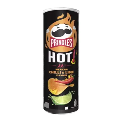 Изображение товара Чипсы Pringles Hot картофельные чили лайм 160г