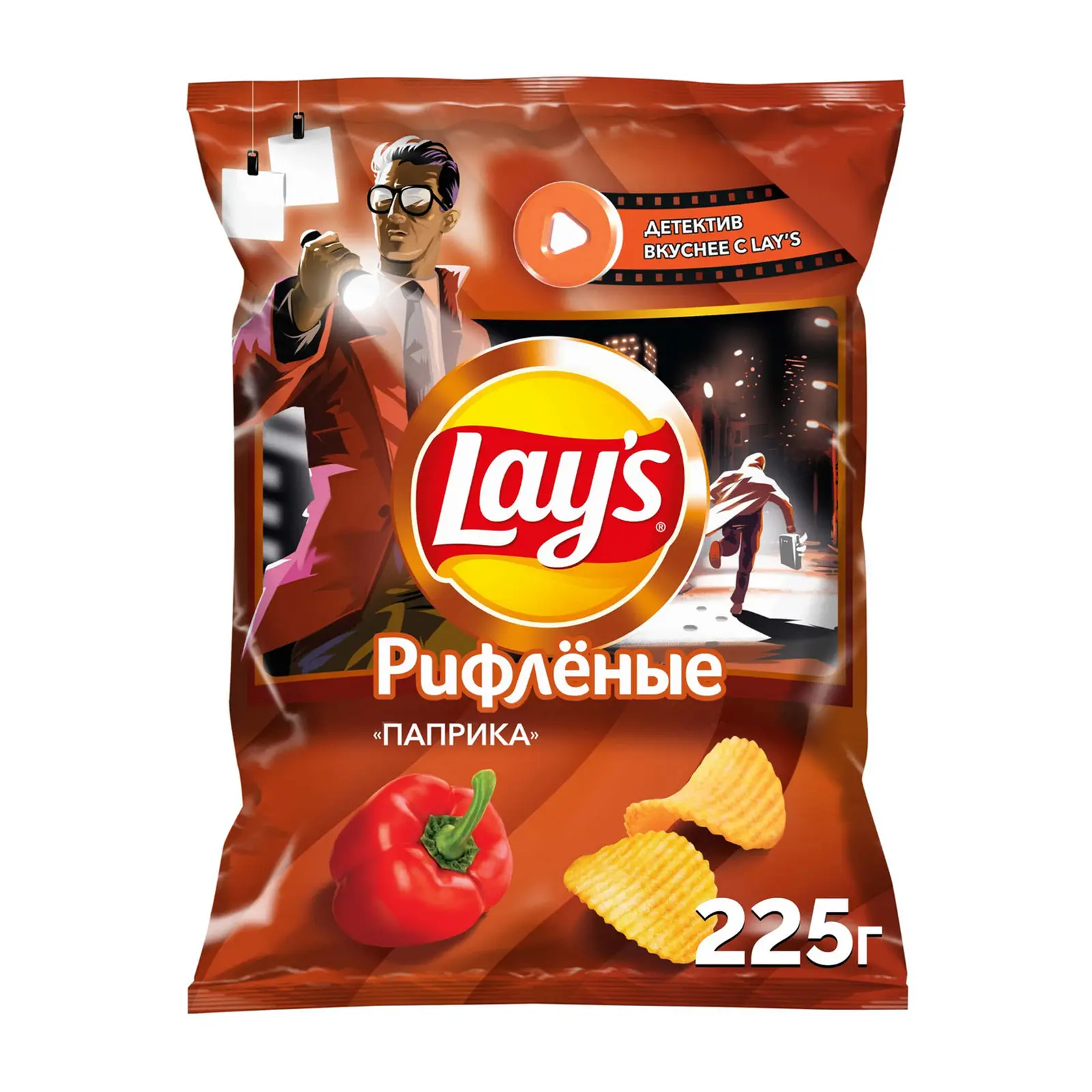 Чипсы рифленые Lays Паприка 225г — в каталоге на сайте сети Магнит |  Краснодар