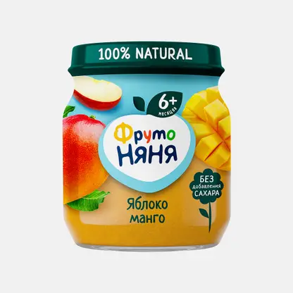 Пюре ФрутоНяня Яблоко манго 100г