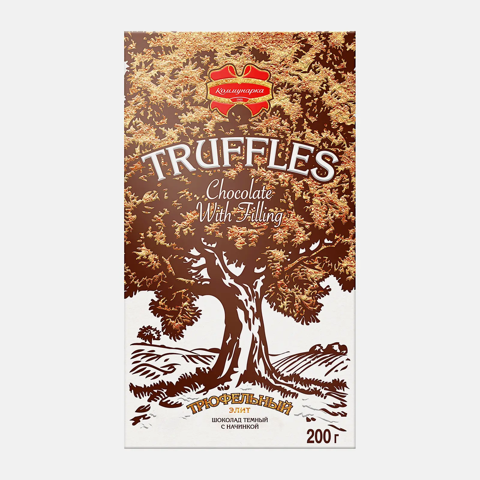 Изображение товара Шоколад темный Трюфельный элит с начинкой 200г Коммунарка