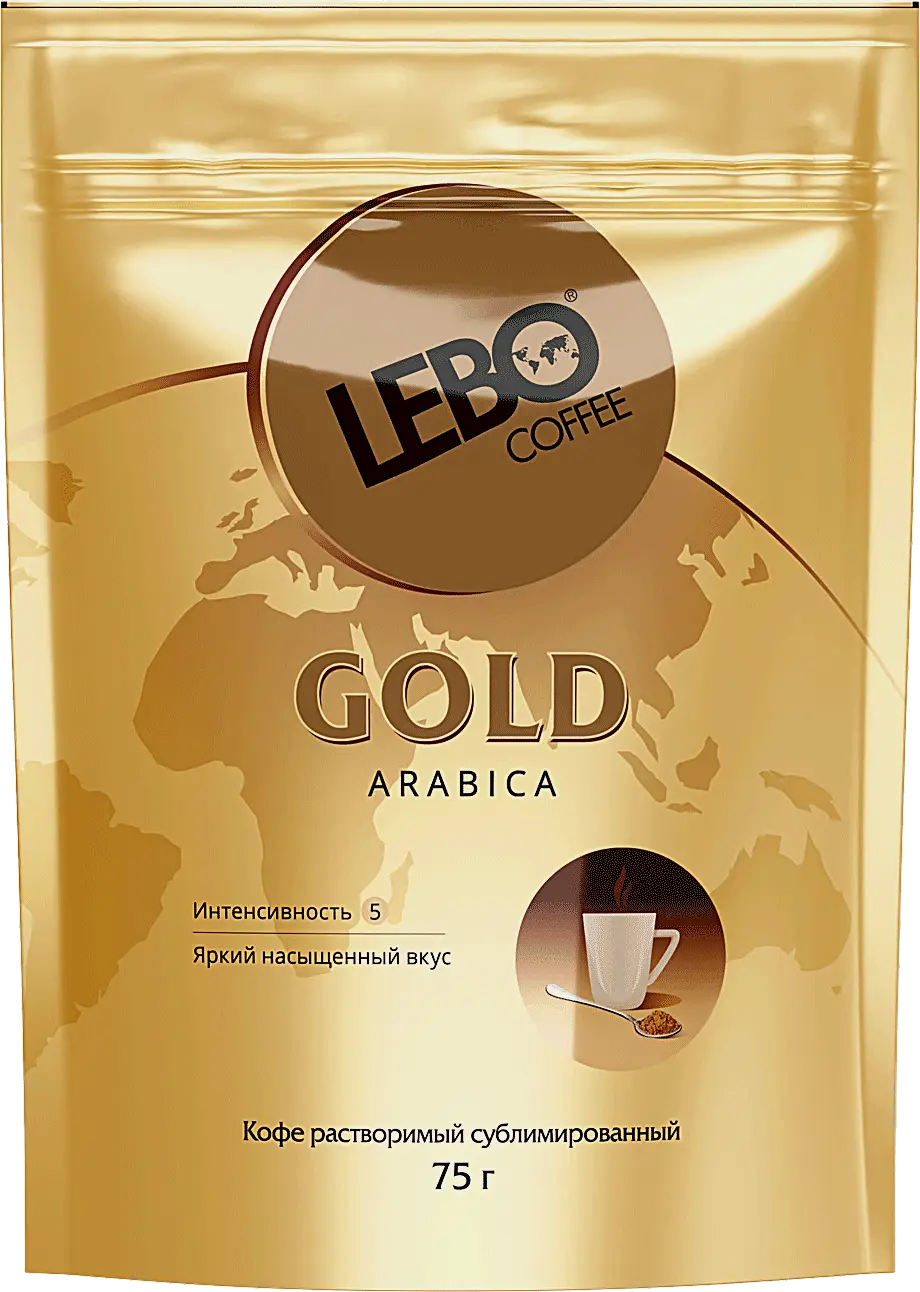 Кофе растворимый Lebo Coffee Gold Арабика 75г Кофе растворимый Lebo Coffee Gold Арабика 75г