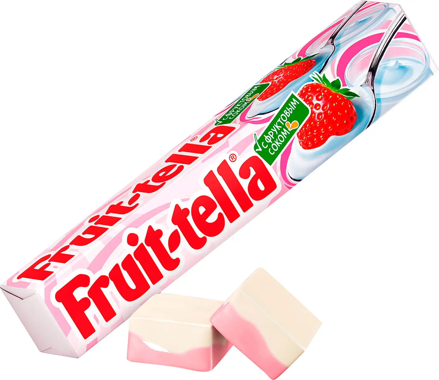 Жевательные конфеты Fruittella со вкусом Клубничного йогурта 41г -  Магнит-Продукты