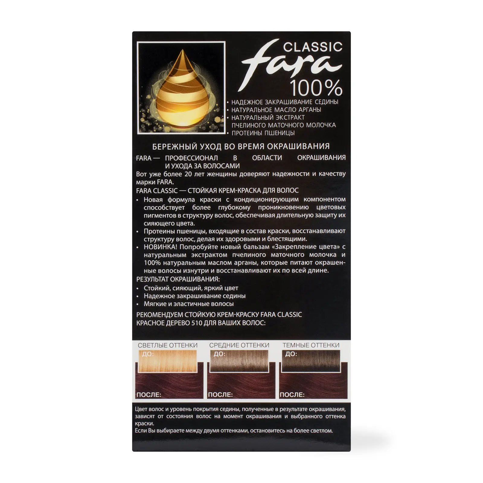 Крем-краска для волос Fara Classic 510 Красное дерево